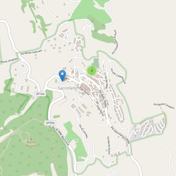 Thumbnail mappa parcheggi di Sacrofano
