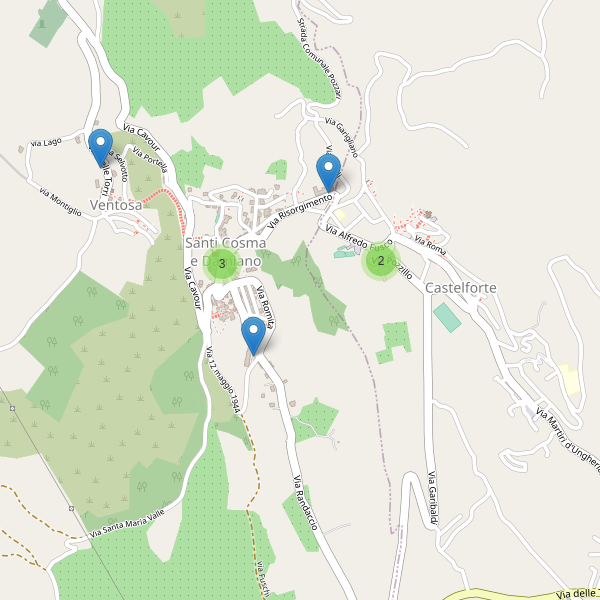 Thumbnail mappa parcheggi di Santi Cosma e Damiano