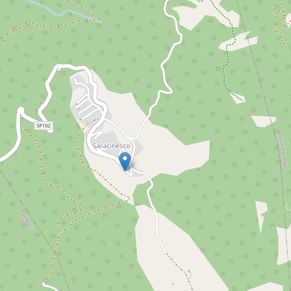 Thumbnail mappa parcheggi di Saracinesco