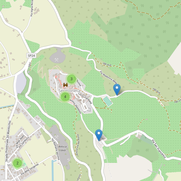 Thumbnail mappa parcheggi di Sermoneta