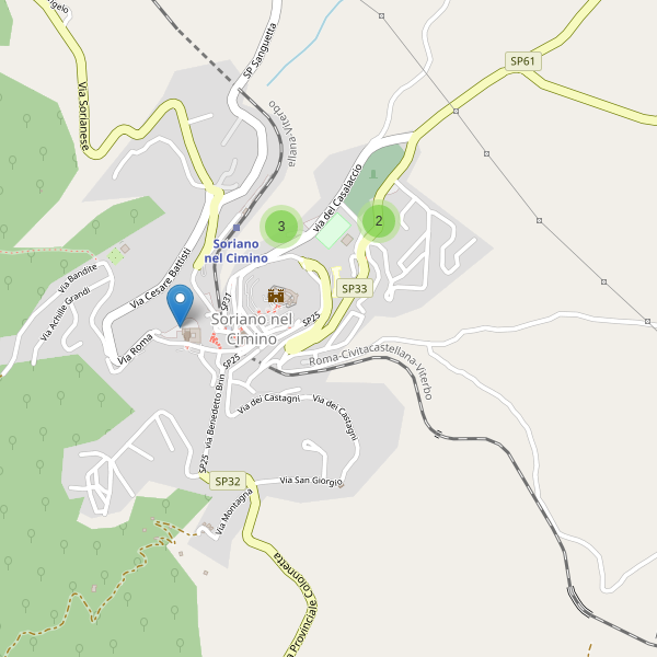 Thumbnail mappa parcheggi di Soriano nel Cimino