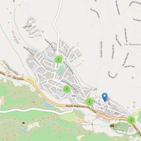 Thumbnail mappa parcheggi di Sutri