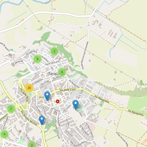 Thumbnail mappa parcheggi di Tarquinia