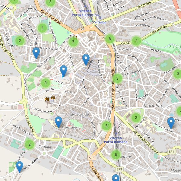 Thumbnail mappa parcheggi di Viterbo