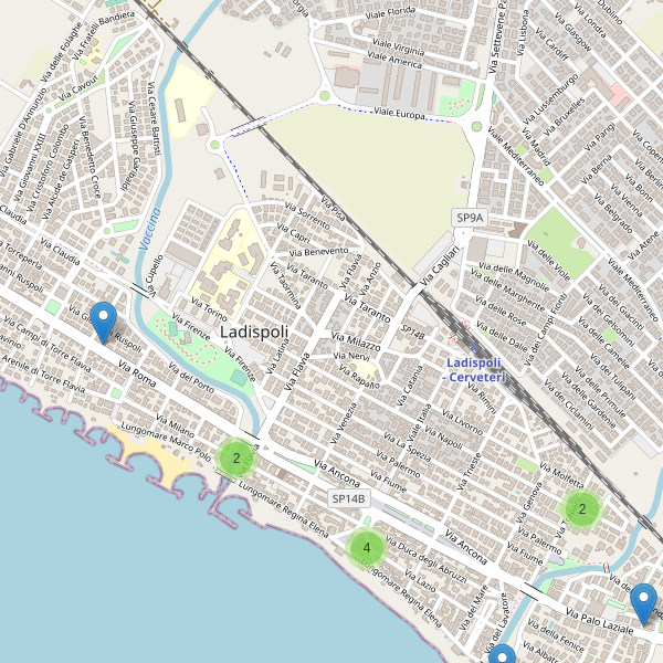 Thumbnail mappa ristoranti di Ladispoli