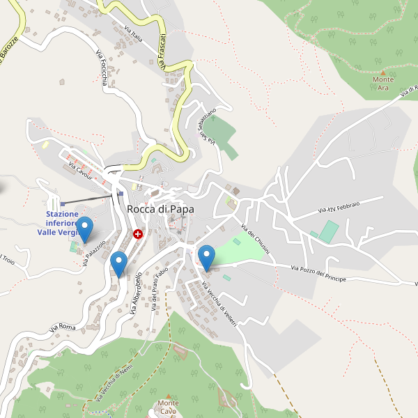 Thumbnail mappa ristoranti di Rocca di Papa