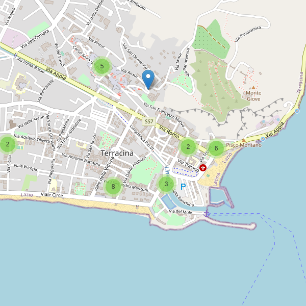 Thumbnail mappa ristoranti di Terracina