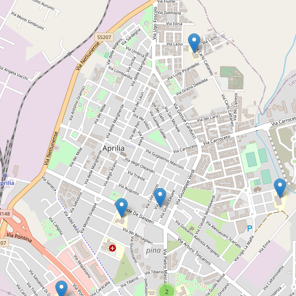 Thumbnail mappa scuole di Aprilia