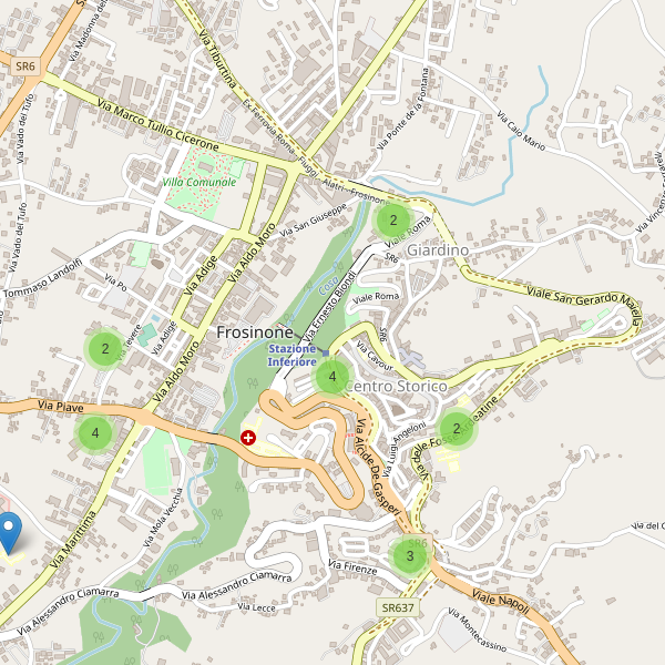 Thumbnail mappa scuole di Frosinone
