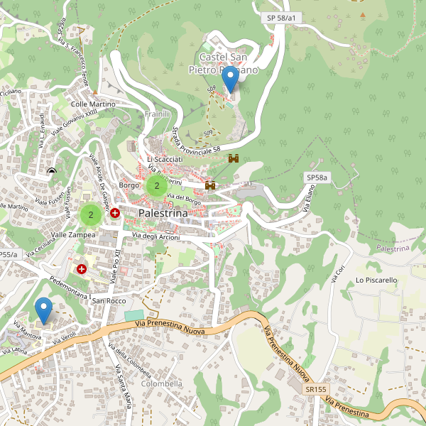 Thumbnail mappa scuole di Palestrina