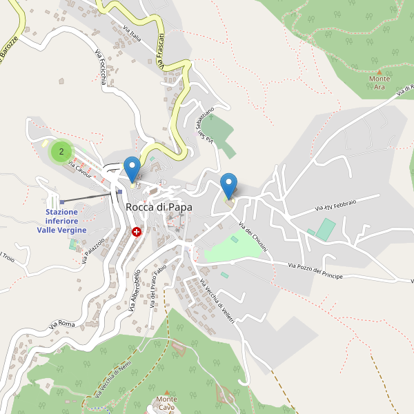 Thumbnail mappa scuole di Rocca di Papa