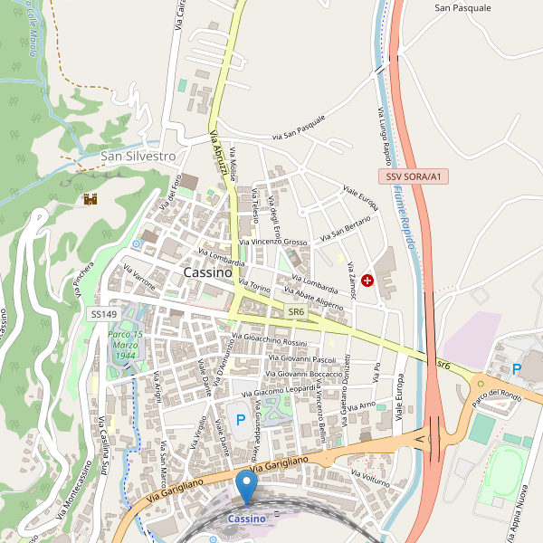 Thumbnail mappa stazioni di Cassino