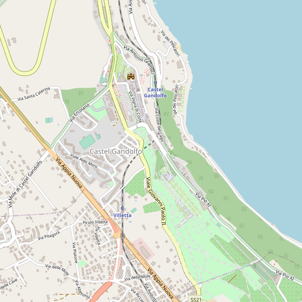 Thumbnail mappa stazioni di Castel Gandolfo