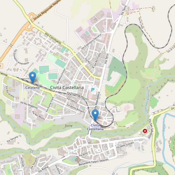 Thumbnail mappa stazioni di Civita Castellana