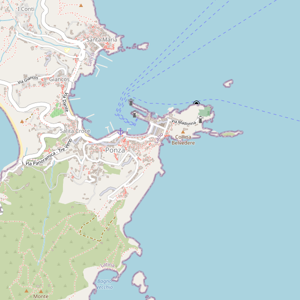 Thumbnail mappa stazioni di Ponza