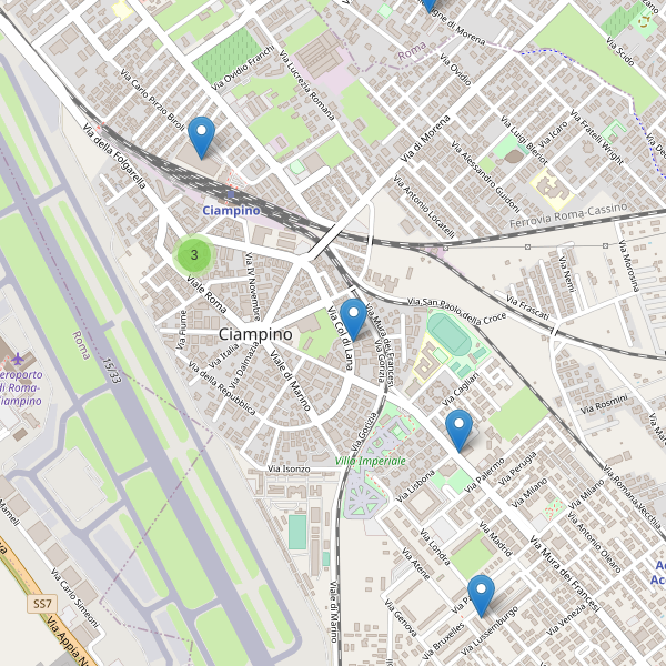 Thumbnail mappa supermercati di Ciampino