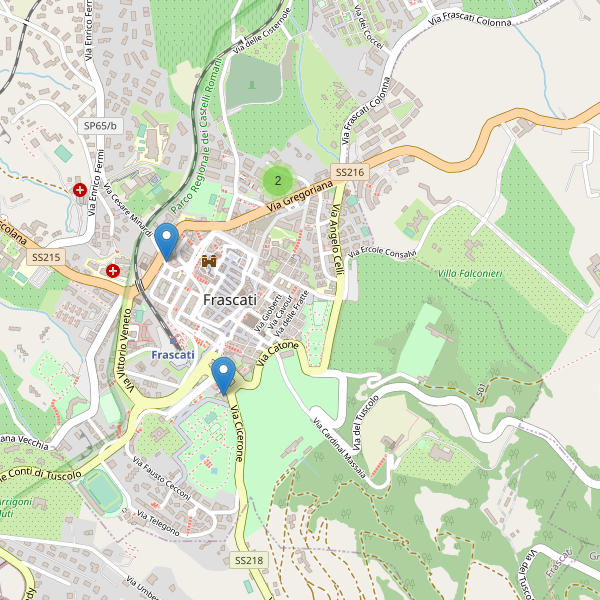 Thumbnail mappa supermercati di Frascati