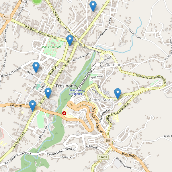 Thumbnail mappa supermercati di Frosinone