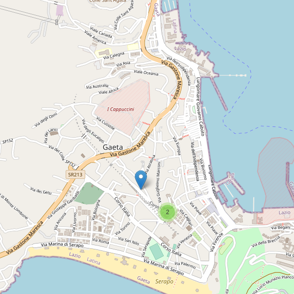 Thumbnail mappa supermercati di Gaeta