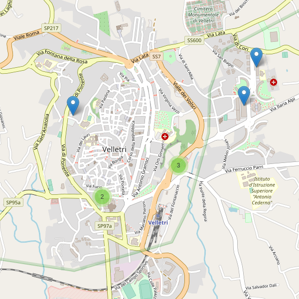 Thumbnail mappa supermercati di Velletri