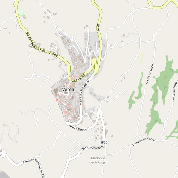 Thumbnail mappa taxi di Veroli