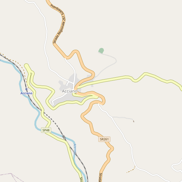 Thumbnail mappa stradale di Acciano