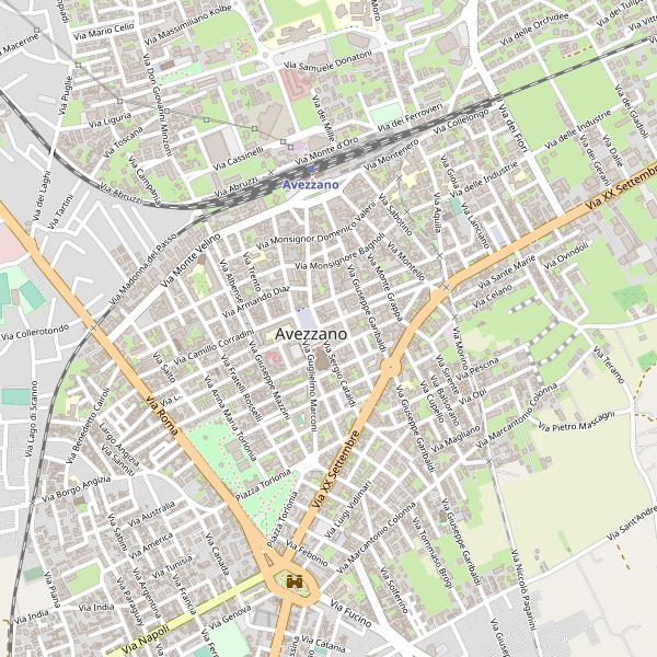 Thumbnail mappa stradale di Avezzano