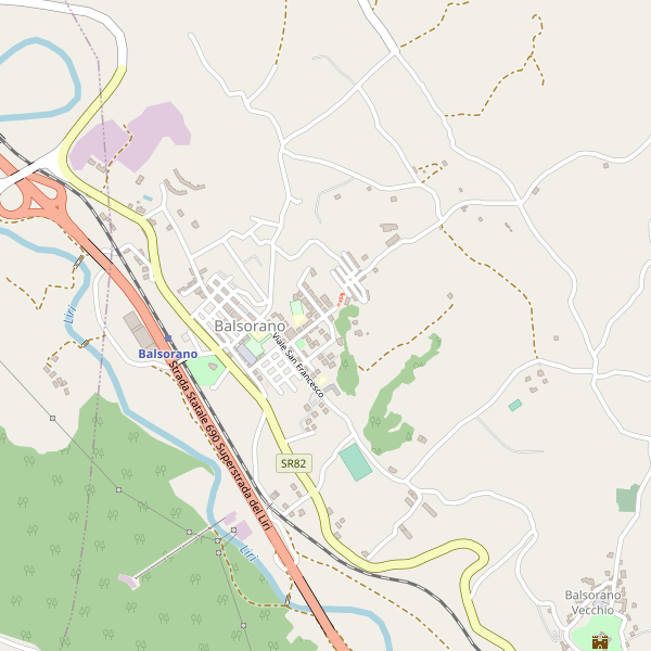 Thumbnail mappa attrazioni di Balsorano