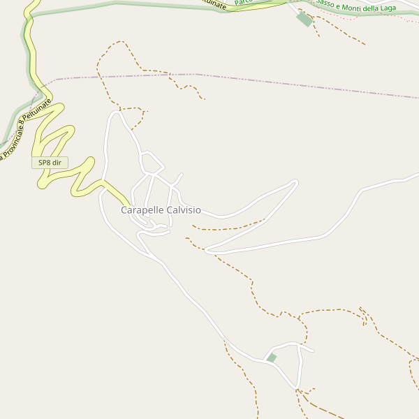 Thumbnail mappa stradale di Carapelle Calvisio