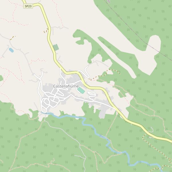 Thumbnail mappa stradale di Castellafiume
