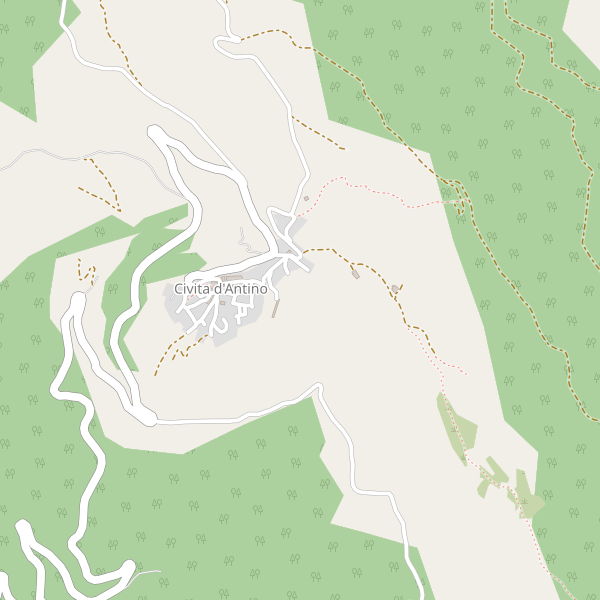 Thumbnail mappa stradale di Civita d'Antino