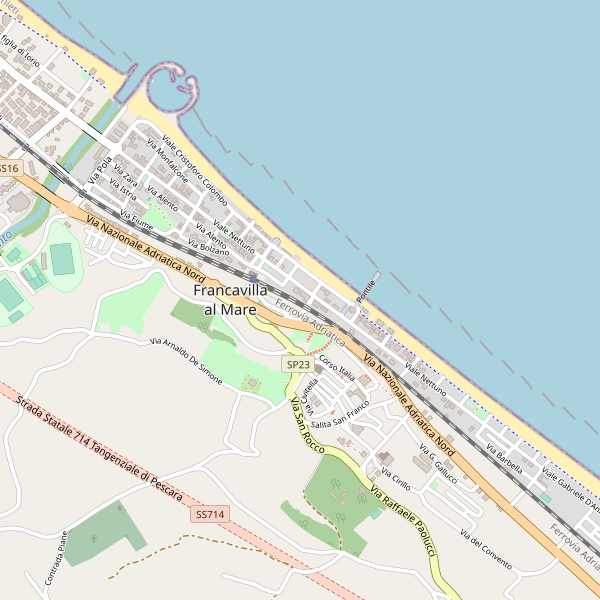 Thumbnail mappa stradale di Francavilla al Mare