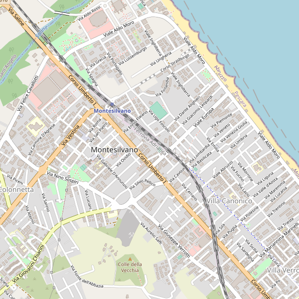 Thumbnail mappa stradale di Montesilvano