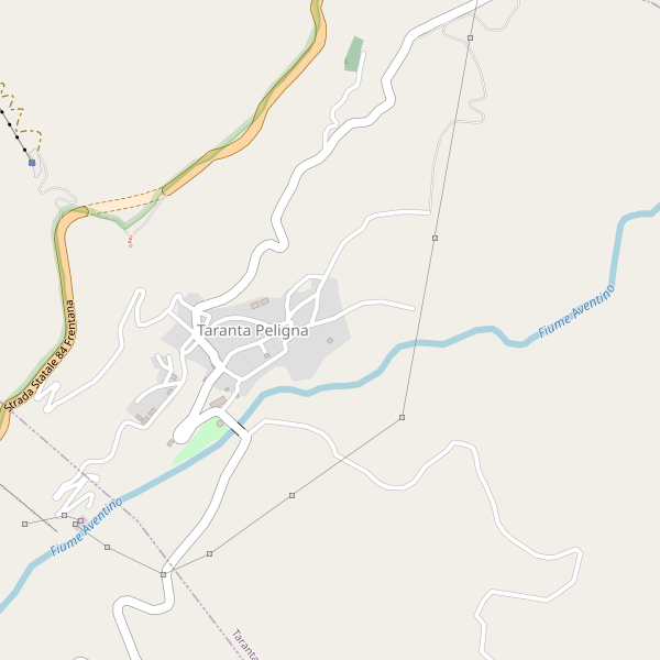 Thumbnail mappa stradale di Taranta Peligna
