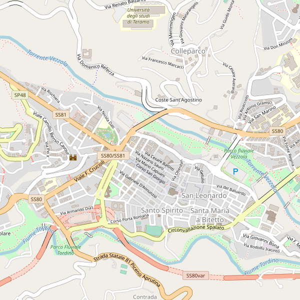 Thumbnail mappa stradale di Teramo