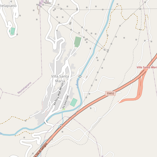 Thumbnail mappa stradale di Villa Santa Maria