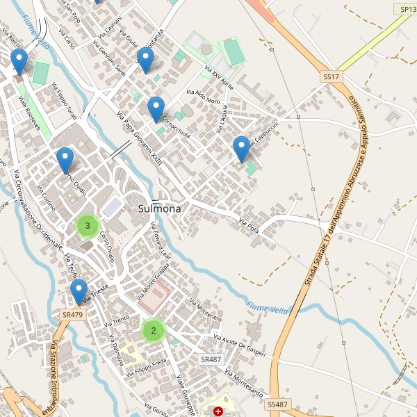 Thumbnail mappa chiese di Sulmona