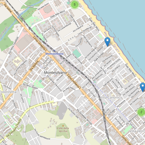 Thumbnail mappa hotel di Montesilvano
