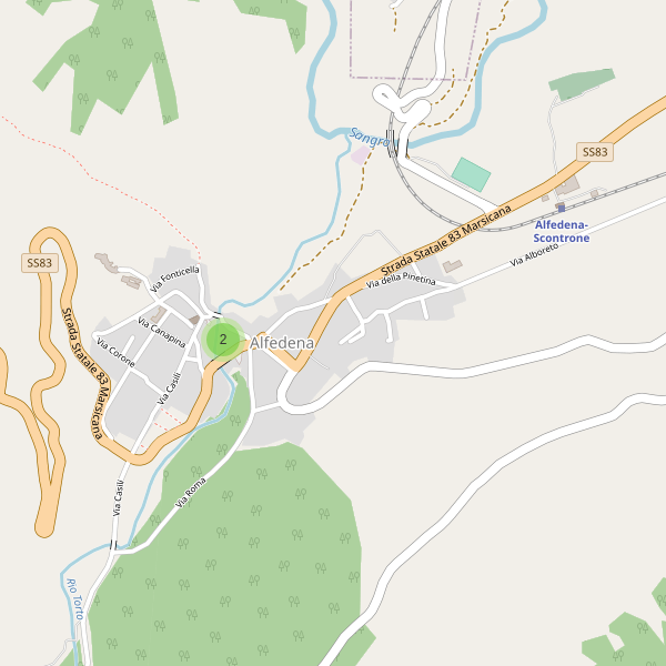 Thumbnail mappa parcheggi di Alfedena