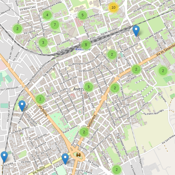 Thumbnail mappa parcheggi di Avezzano