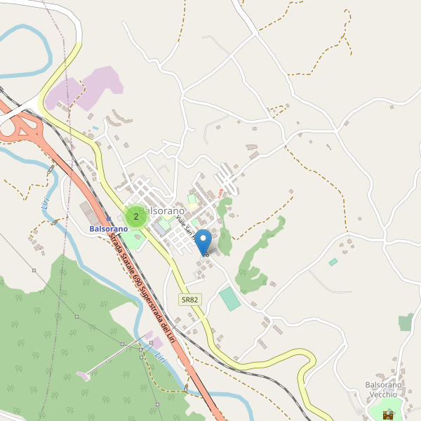 Thumbnail mappa parcheggi di Balsorano
