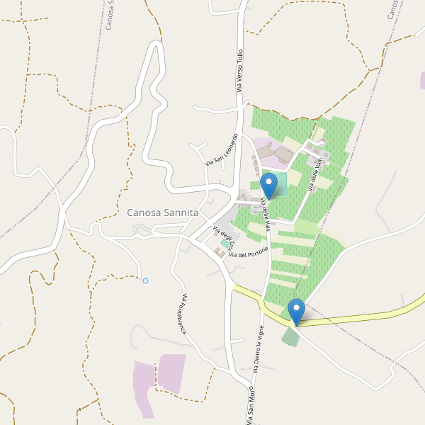 Thumbnail mappa parcheggi di Canosa Sannita