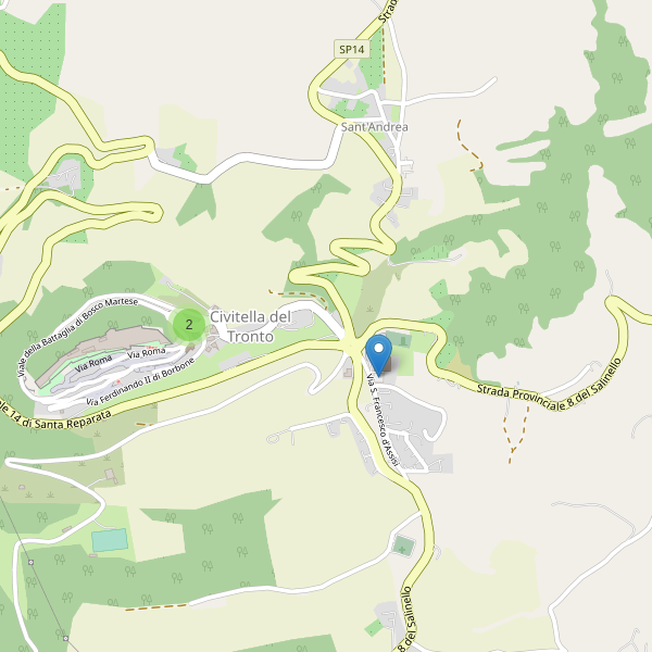 Thumbnail mappa parcheggi di Civitella del Tronto
