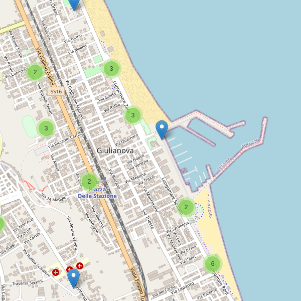 Thumbnail mappa parcheggi di Giulianova