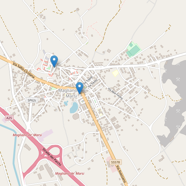 Thumbnail mappa parcheggi di Magliano de' Marsi