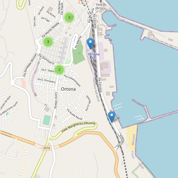 Thumbnail mappa parcheggi di Ortona