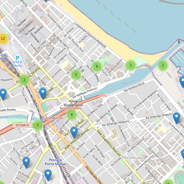 Thumbnail mappa parcheggi di Pescara