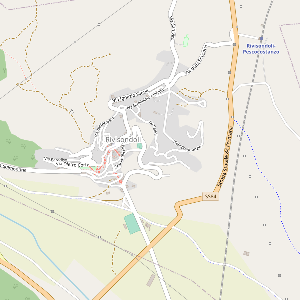Thumbnail mappa parcheggi di Rivisondoli
