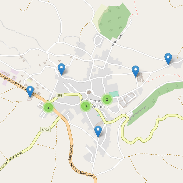 Thumbnail mappa parcheggi di San Demetrio ne' Vestini