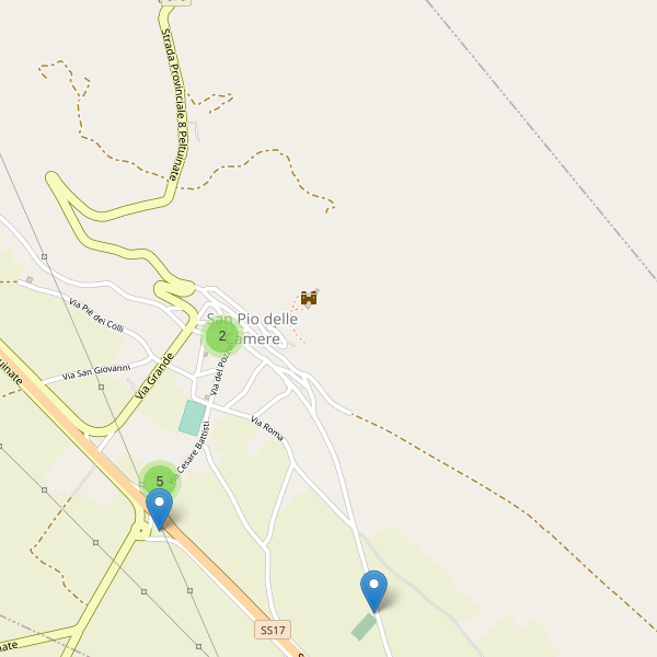 Thumbnail mappa parcheggi di San Pio delle Camere